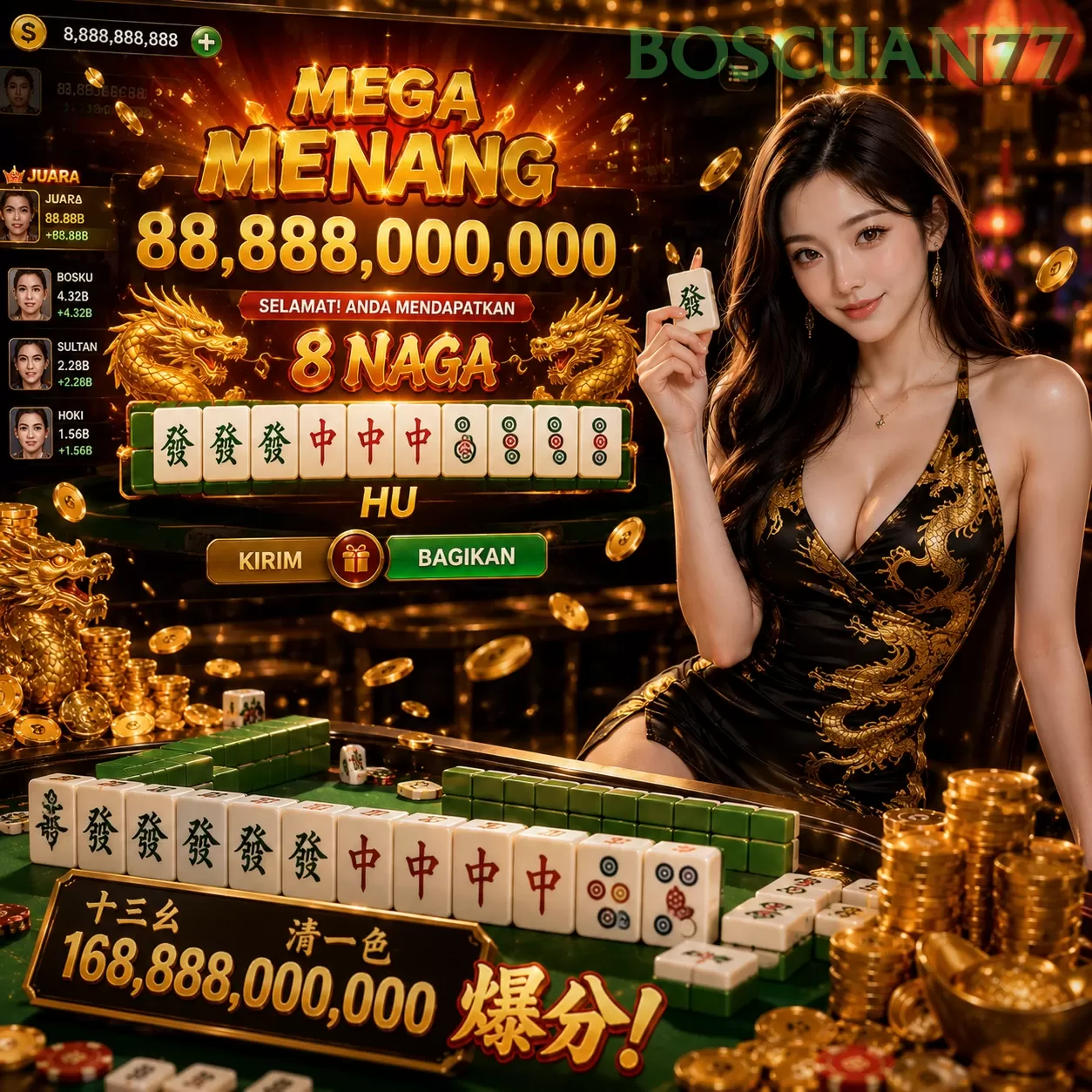 Main boscuan77q Menang Jackpot Besar